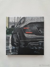 Akrylová maľba | Mercedes Benz C63 - 2