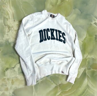 Dickies biela mikina s logom | Veľkosť S | Unisex - 2