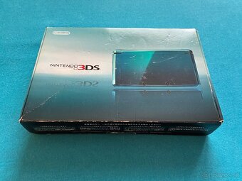Nintendo 3ds aqua blue s krabicou a príslušenstvom - 2