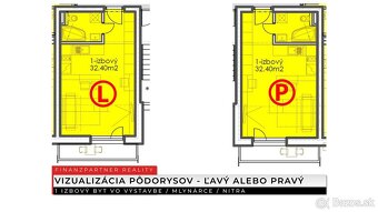 1 izbový byt 32,4 m2 v novom projekte, Mlynárce, Nitra - 2