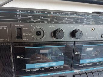 Telefunken PČR 33 twin radiomagnetofon retro 2 kazeťák - 2