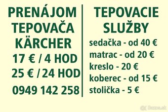 Prenájom tepovača KARCHER PUZZI 10/1 požičovňa - 2