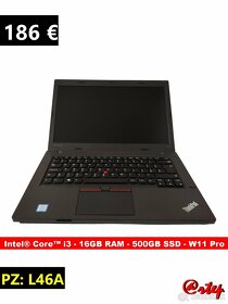 Notebook Lenovo ThinkPad - Intel i3/16GB RAM/500GB SSD/W11Pr - 2