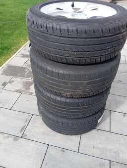 Audi Alu disky + letne pneu 215/55/R17 - 2