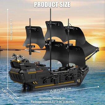 Pirati z Karibiku - velka lod stavebnica 921 ks - 2