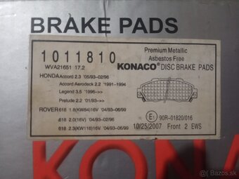 Brzdové dostičky konaco - 2