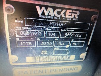 Silniční vibracny válec Wacker RD11A - 2