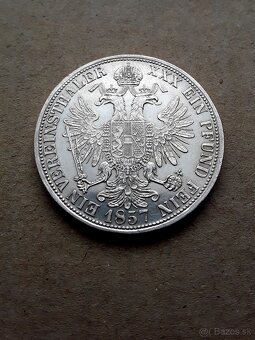 Spolkový toliar 1857 A, super stav - 2