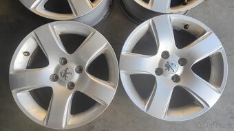 4x108 R16 Peugeot originálne elektróny - sada - 2