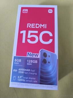 Predám nový mobil Xiaomi Redmi 15C - 2