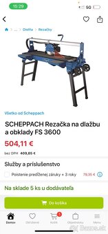 Scheppach stolová rezačka - 2