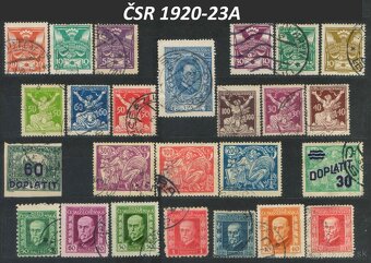 Poštové známky, filatelia: RU mon.. a ČSR 1850-1944 - 2