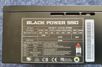 Zdroje 400W, 500W, 550W - 2
