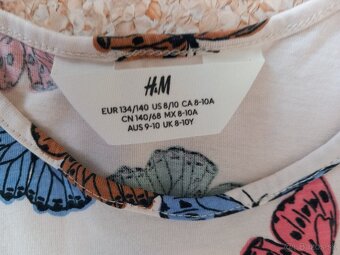 Letné dievčenské šaty H&M v.134/140 - 2