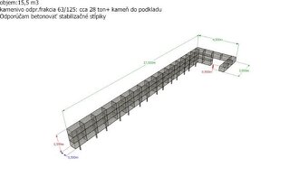 Oporný Gabionový Múr s Terasou - 2