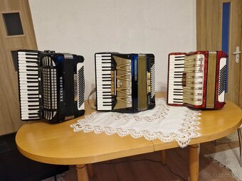 3x akordeóny Excelsior, Delicia, Hohner - 2