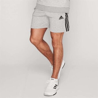 Nové pánske šortky Adidas, sivé, veľkosť S - 2