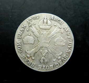 Predám 1 toliar 1792 H Leopold II. - 2