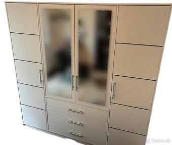 Šatníková skriňa BALI D4 – biela - 2