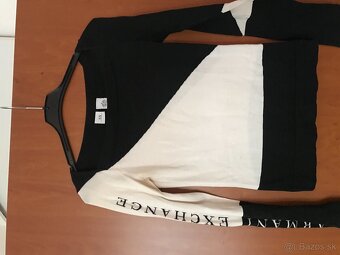 ARMANI EXCHANGE originál black/white dámske tricko S/M - 2