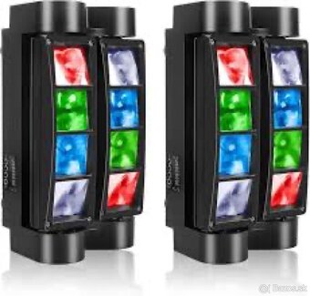 Predám nový LED spider RGBW 8x3W (8x10w) - 2