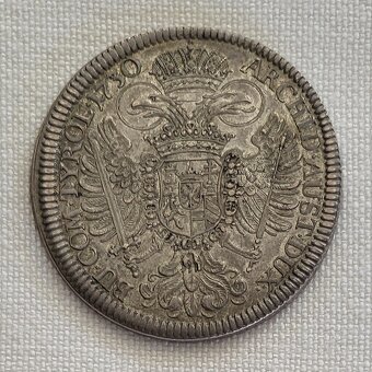 Toliar Karol VI., 1730, Hall, 5 bodiek pod bustou - 2