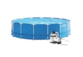 Predám Bazén INTEX Metal Frame 4,57 x 1,22 m set - 2