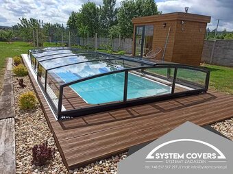 Zastrešenie bazéna, bazénu, 360x640x120 cm - SYSTEM COVES - 2