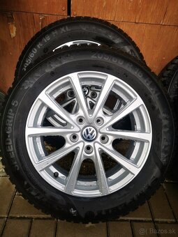 Predám VW R16 Alu disky aj s pneu zimné - 2