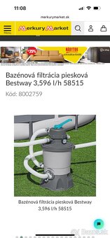 Predám pieskovú filtráciu bestway - 2