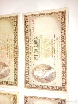 BANKOVKY 500 KČS, 1946, RŮZNÉ SÉRIE, NEPERFOROVANÉ - 2