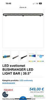 LED svetlomet BUSHRANGER LED LIGHT BAR | 39.5″ - 2