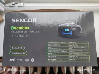 ⚡SPT 2700BK Boombox s Bluetooth⚡ - 2