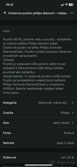 Cestovne puzdro philips diamont + nabijaci poharik - 2