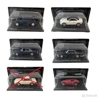 Zberateľské kovové modely Lancia v mierke 1:43 - 2