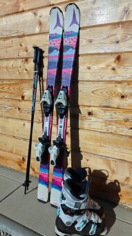 LYŽE ATOMIC VANTAGE GIRL 130CM + SALOMON QST R70 24CM - 2