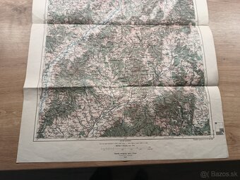 stará vojenská mapa Žilina, Trenčín,Topoľčany 1935 - 2
