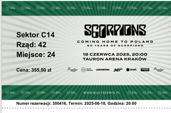 Vstupenky na koncert Scorpions. Už čoskoro - 2