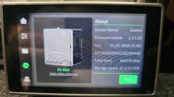 Predám 3D tlačiareň Creality K1 MAX - 2