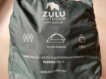 stan pre 3 osoby Zulu Dome 3 Black Long - 2