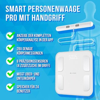 Diagnostická Smart osobná váha s rukoväťou / APP - 2