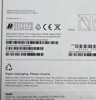 iPhone 17 PRO 256GB blue - 2