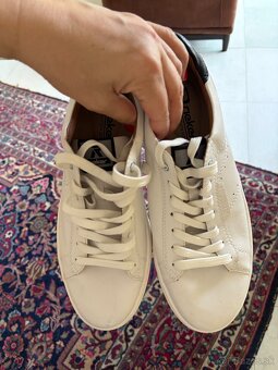 Pánske biele kožené tenisky - 2