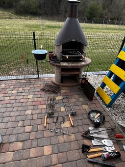 Záhradný krb Norman + prislušenstvo - 2