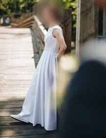 Jenoduché, elegantné svadobné šaty 36-38 - 2