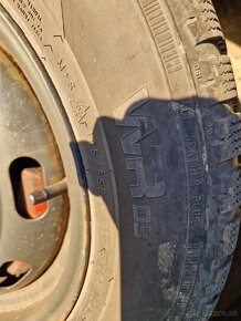 Plechové disky 4x100 R14 54,1 + zimné pneu Nokian WR D3 - 2