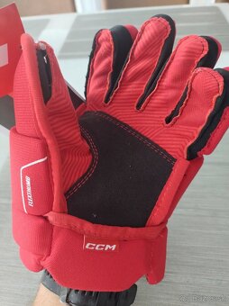 Hokejové rukavice CCM 10 red/white - 2