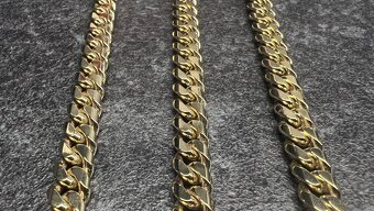 Zlatá retiazka 7mm – kubánska (Cuban Chain) - 2