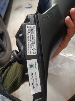 Vonkajšie spatné zrkadlo spolujazdca SKODA SCALA - 2