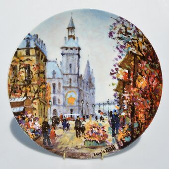 Limoges - PARÍŽ zberateľské porcelánové taniere - 2